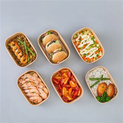 Neliö 500 ml 1000ml Kraft Bowl